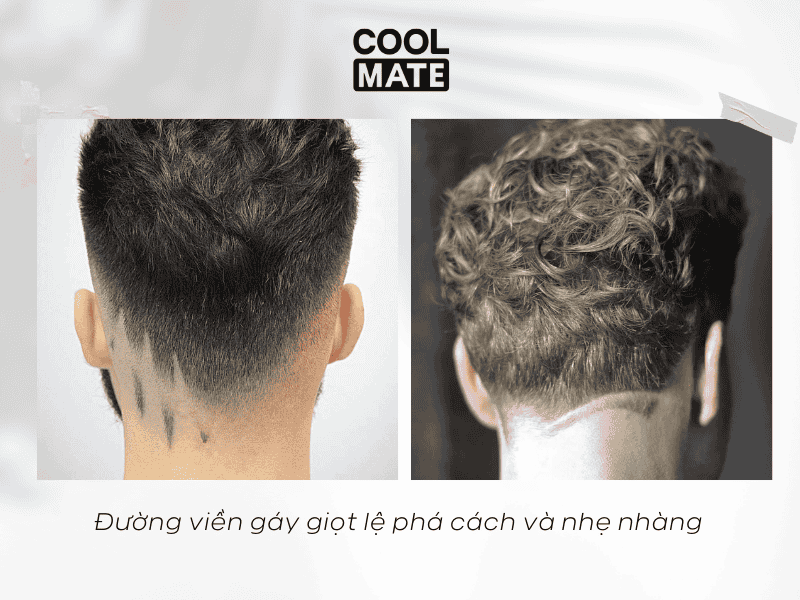 Đường viền gáy giọt lệ, phá cách và nhẹ nhàng