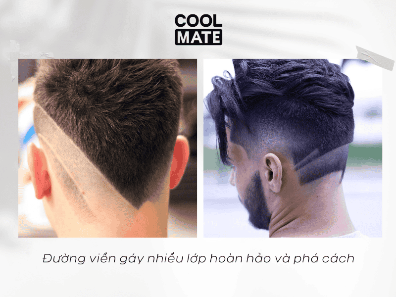 Đường viền gáy nhiều lớp, hoàn hảo và phá cách