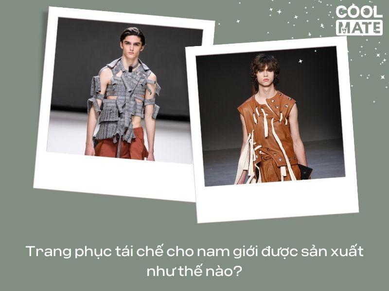 Quần áo tái chế được sản xuất từ các vật liệu như chai nhựa tái chế và quần áo cũ