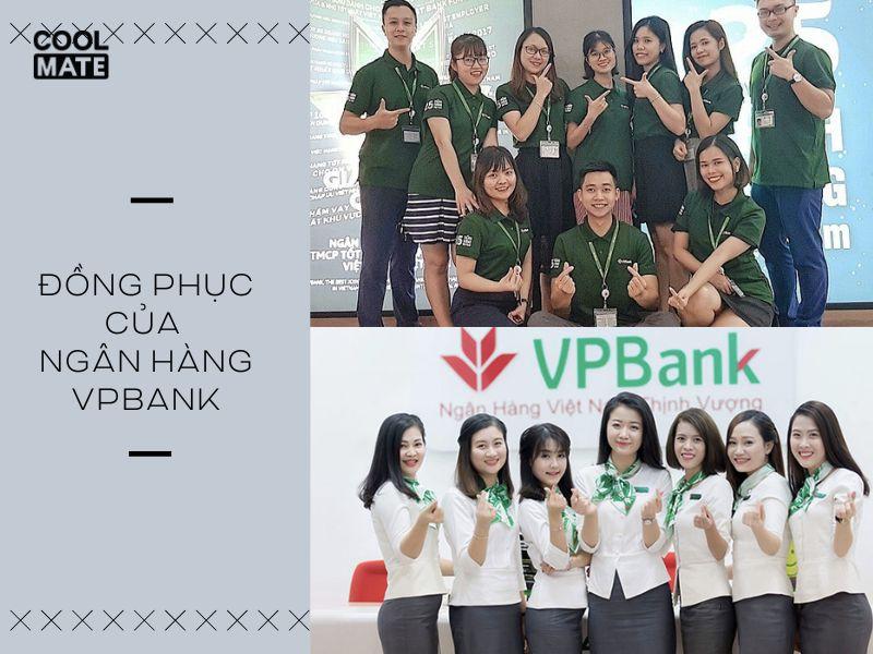 Đồng phục VPBank: Màu đỏ và xanh theo thương hiệu