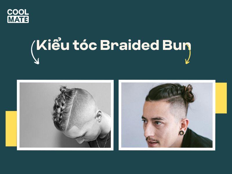 Kiểu tóc Braided Bun cá tính