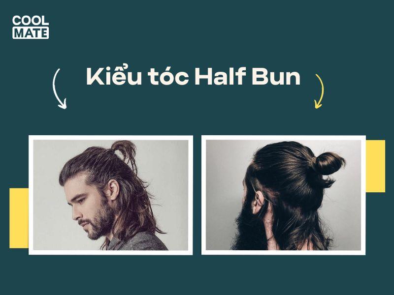 Kiểu tóc Half Bun trẻ trung