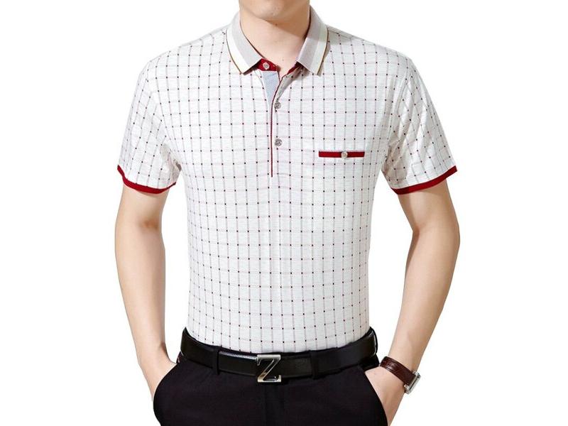 Áo polo nam trung niên giả túi