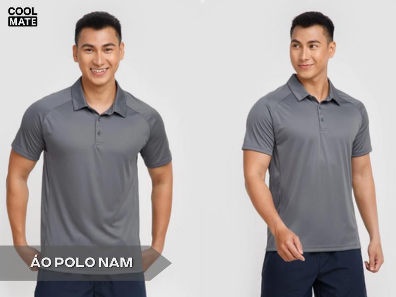Áo polo nam trung niên cổ V