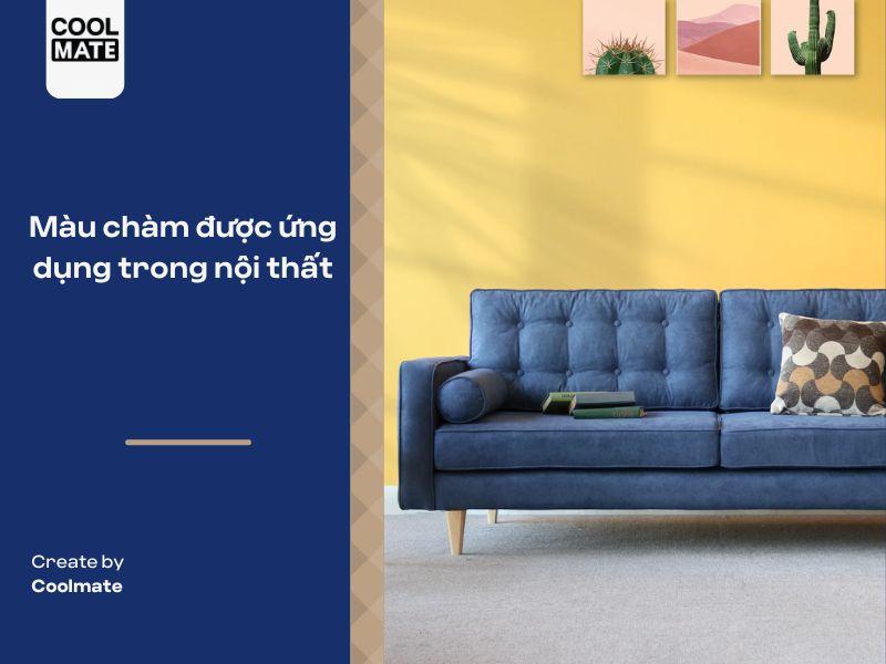 Màu chàm được ứng dụng trong nội thất