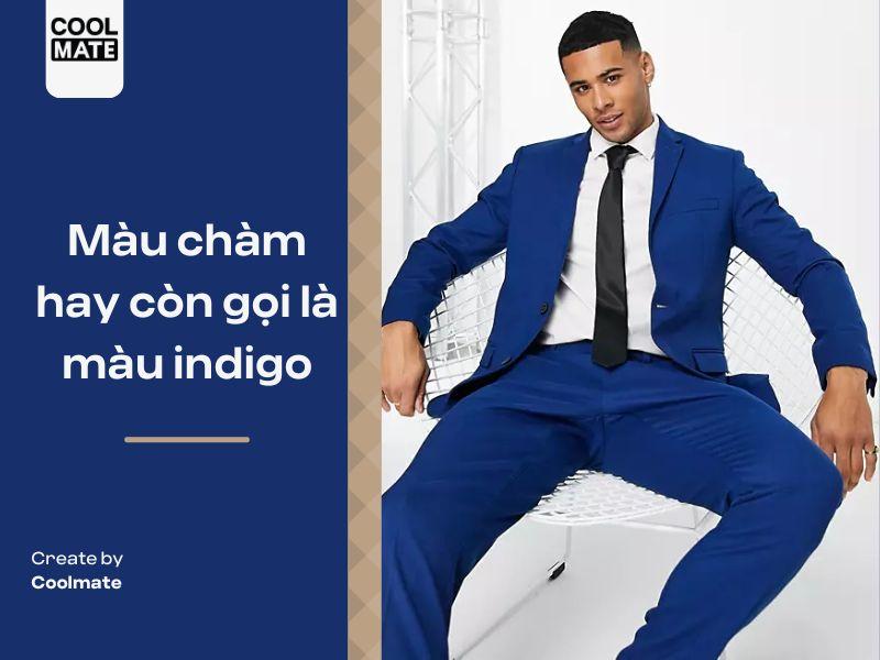 Màu chàm (Indigo) nằm giữa màu xanh lam và tím