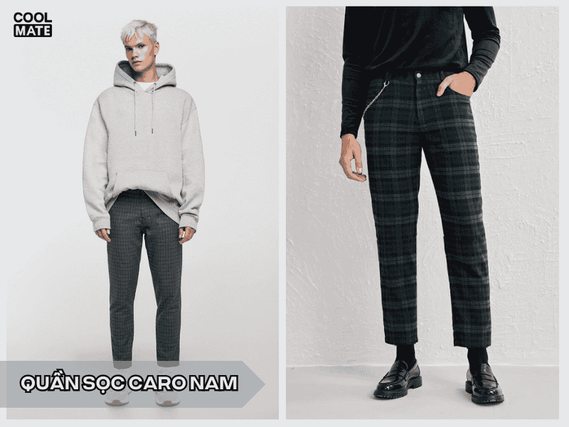 Chọn quần caro nam cho người thấp