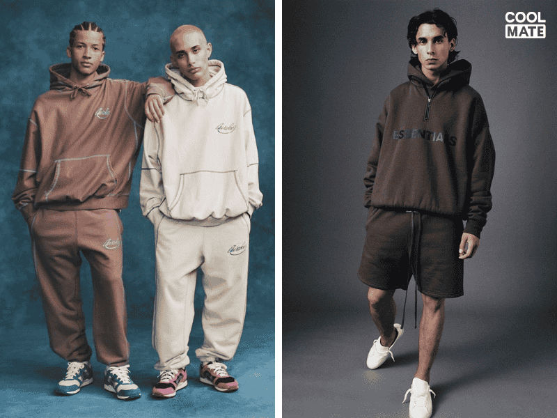 Thử kiểu áo oversized sweatshirt cùng các mảng màu sắc khác nhau