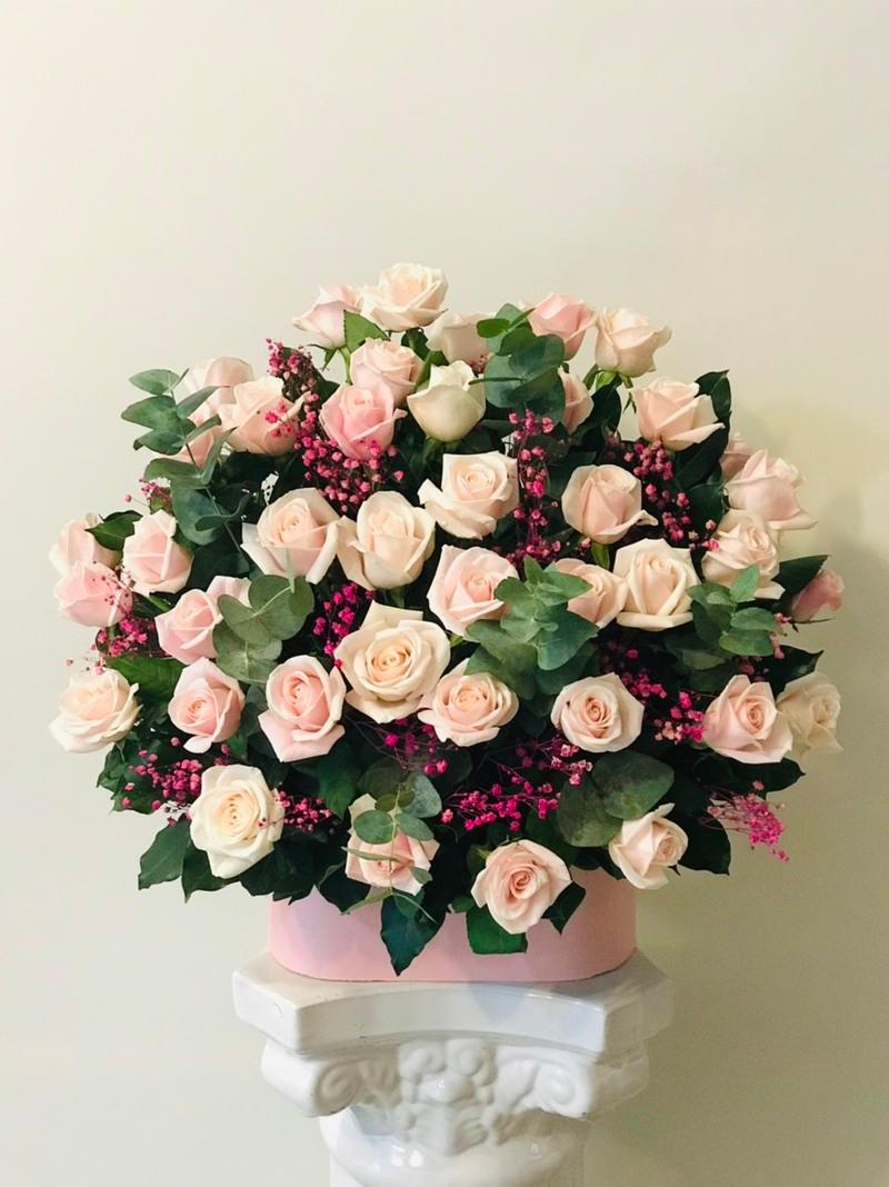Lẵng hoa tươi làm quà tặng khai trương