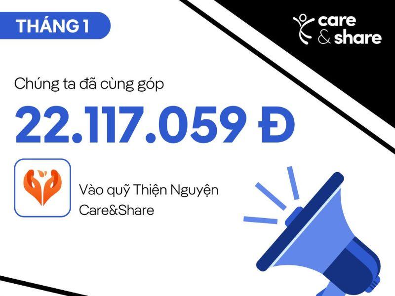 Quỹ care&share tháng 1