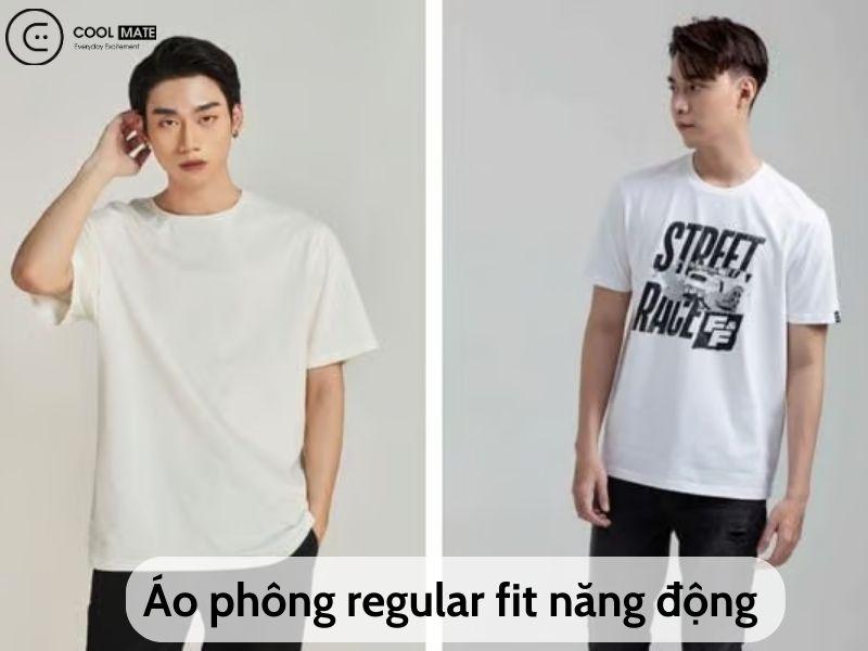 Áo phông cổ tròn regular fit