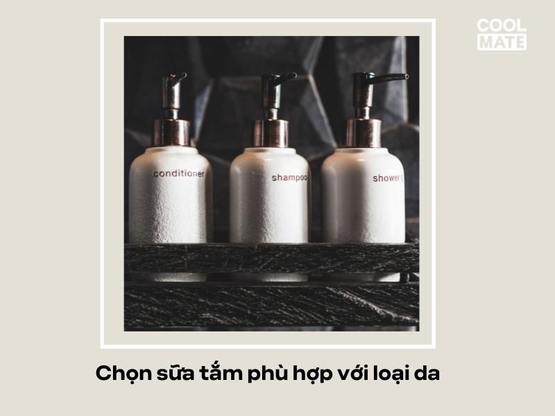 Chọn sữa tắm phù hợp với loại da