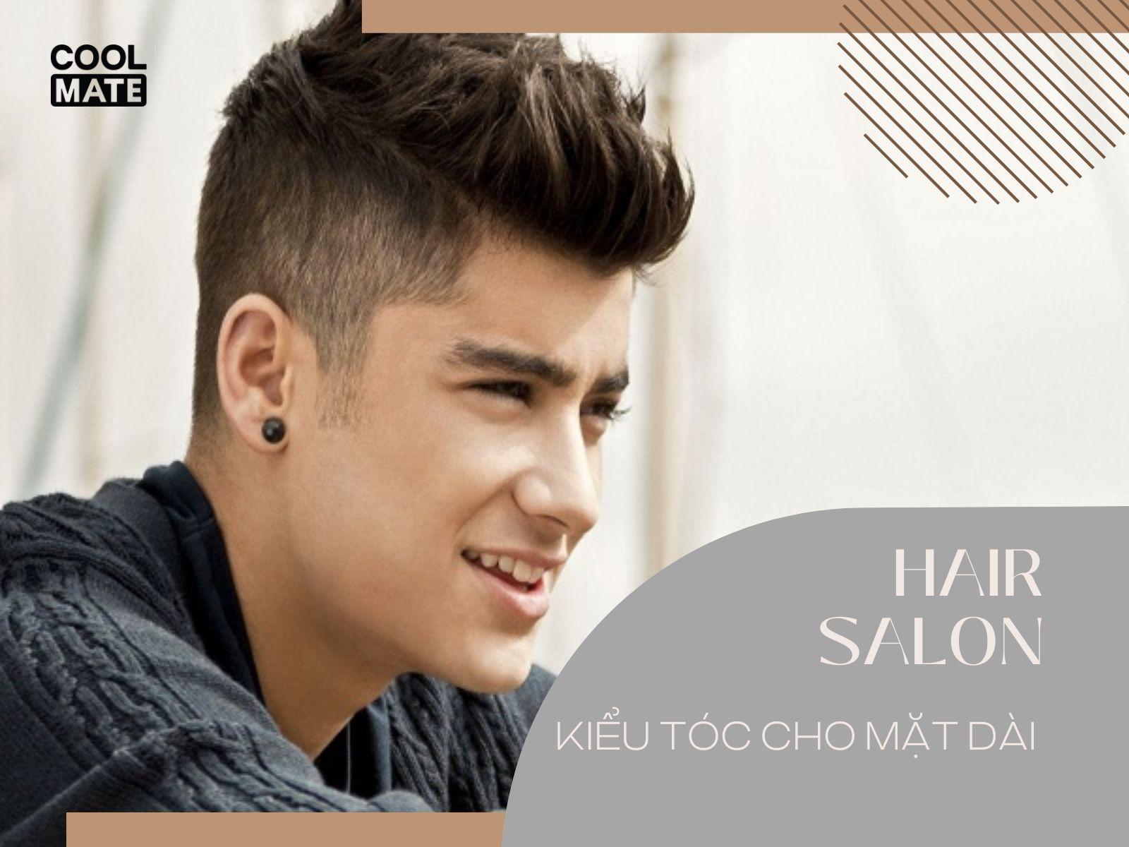 Kiểu tóc phù hợp với khuôn mặt dài như Buzz Cut, Fringe, Man Bun