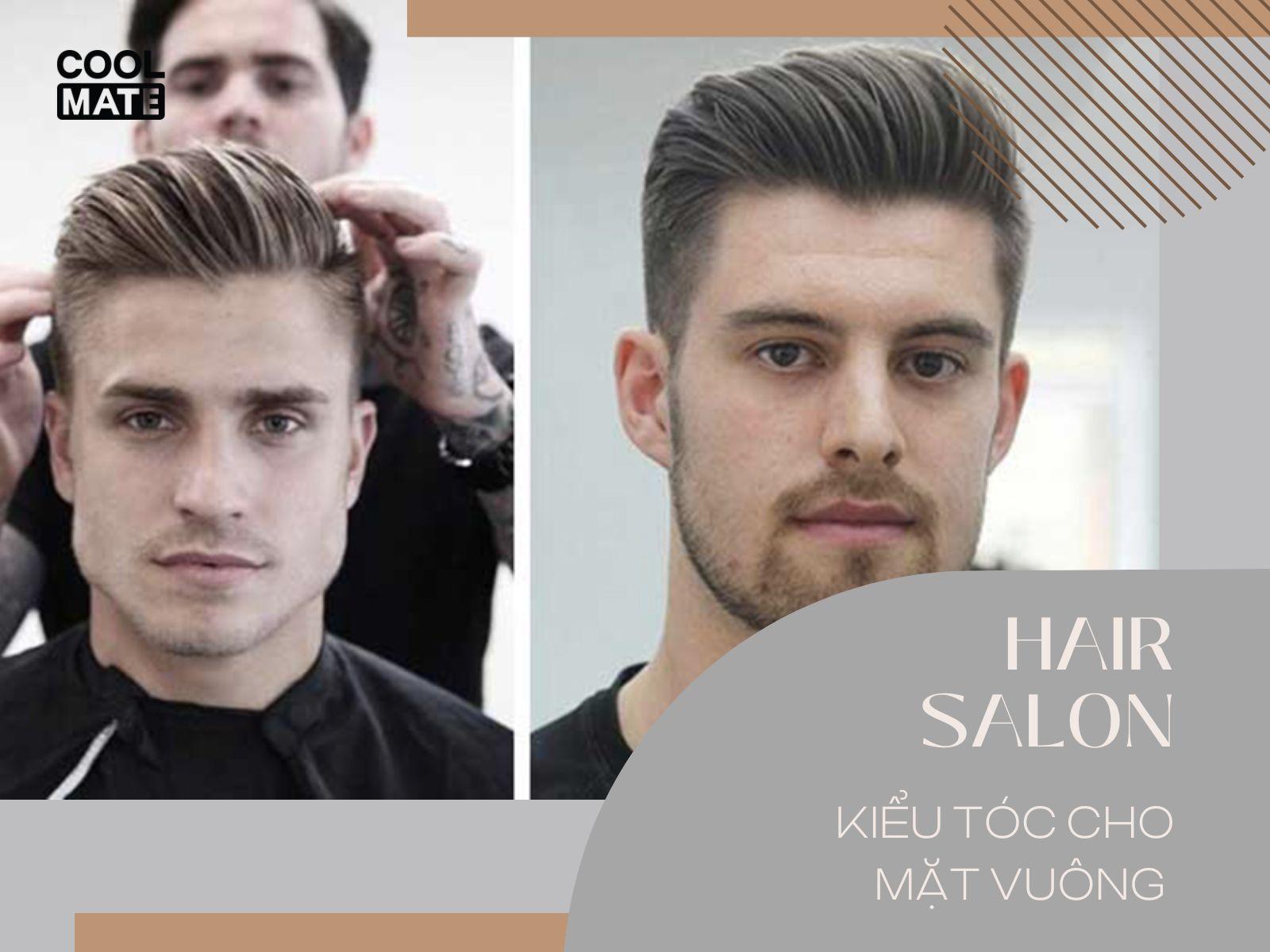 Kiểu tóc phù hợp với khuôn mặt vuông như Undercut, Buzz Cut, Side Part