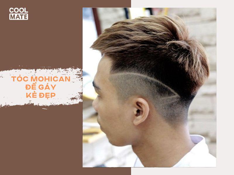 Kiểu tóc Mohican để gáy kẻ, cá tính và nổi bật