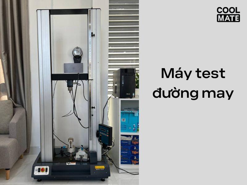 Máy test đường may tại Coolmate