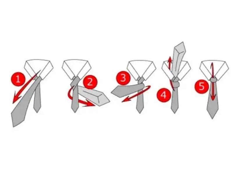 Các bước thắt cà vạt kiểu Four in Hand