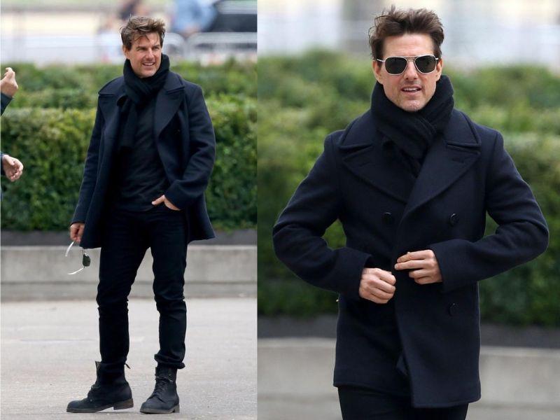 Tom Cruise cực sành điệu trong chiếc áo khoác da phong cách thời trang nam trung niên