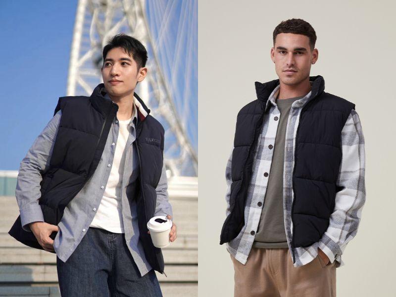 Outfit đi cafe nam: phong cách layer