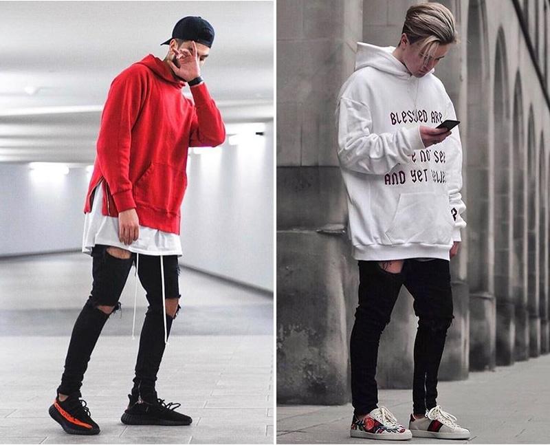 Hiphop cá tính với jeans và hoodie