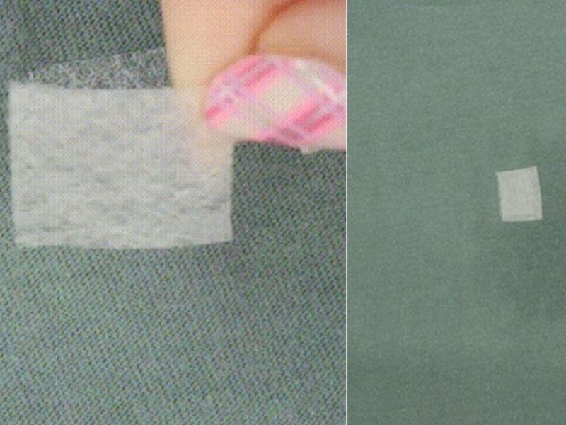 Chọn miếng keo dán vải lớn hơn vết rách