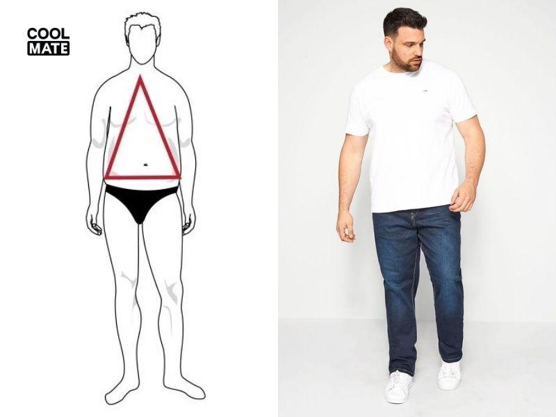 Cách chọn quần cho nam có dáng người hình tam giác