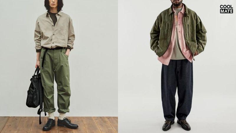 Phối giày Oxford phong cách vintage
