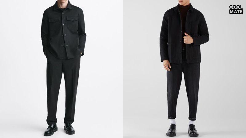 Giày Oxford phối Áo sơ mi Quần khaki 