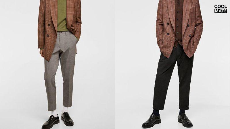 Giày Oxford phối cùng Blazer và Quần âu