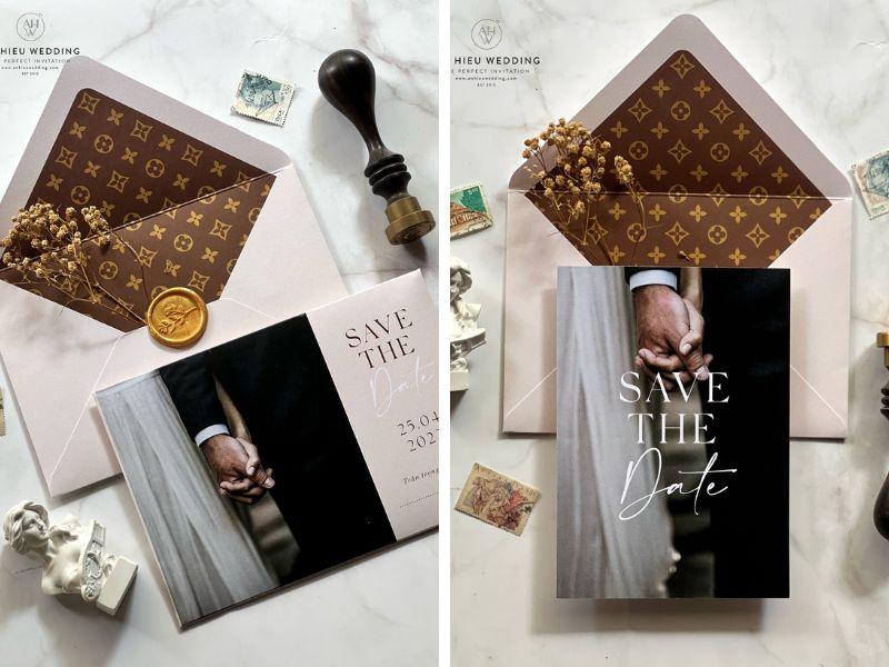 Monogram trong thiết kế thiệp cưới
