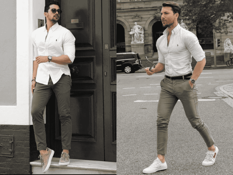 Áo sơ mi slim fit tôn dáng cho nam giới vai rộng