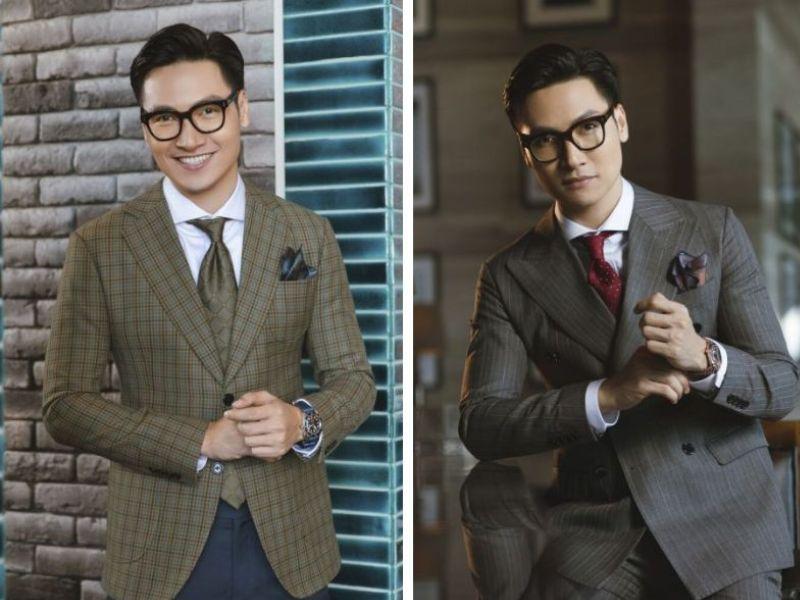 Một chiếc bandana bỏ túi áo vest sẽ giúp chàng thêm nhã nhặn và sang trọng