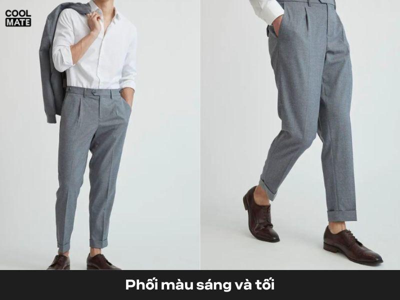 Phối màu sáng tối giúp bộ trang phục nổi bật hơn