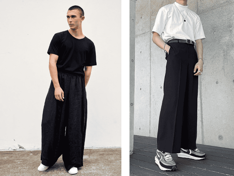 Phối đồ basic cùng áo thun trơn