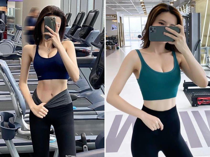 Mẫu áo quần tập gym nữ tại 2T