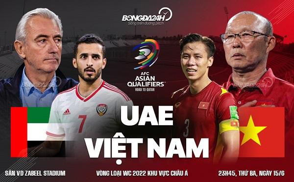 Trận đấu vòng loại World Cup 2022 giữa Việt Nam và UAE