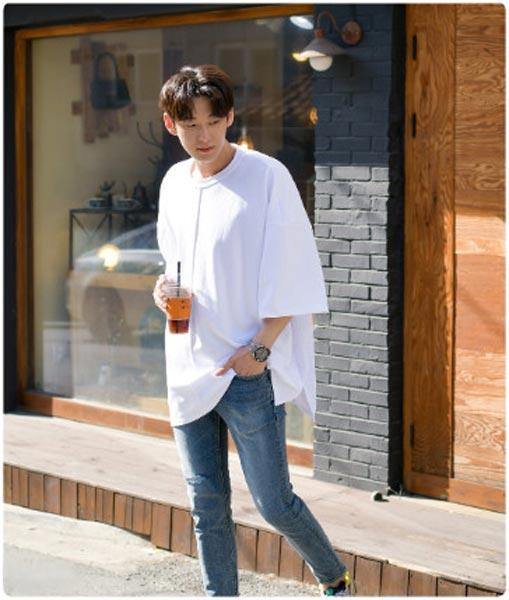 phối áo oversize nam