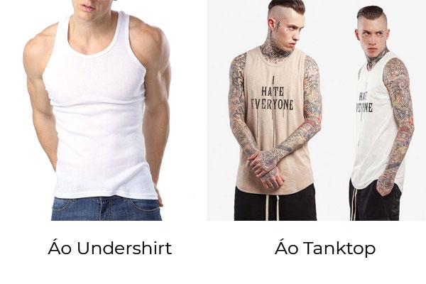 Phân biệt Tanktop và Undershirt