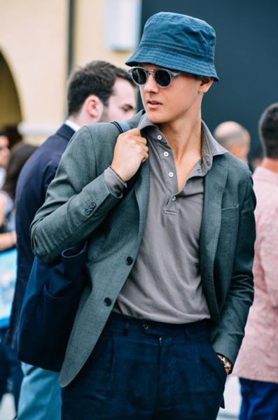 nón bucket denim