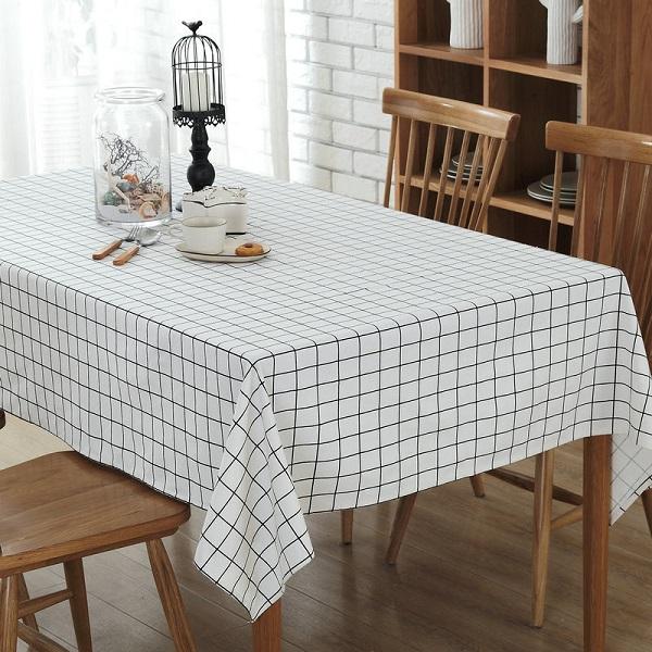 Khăn trải bàn bằng vải canvas