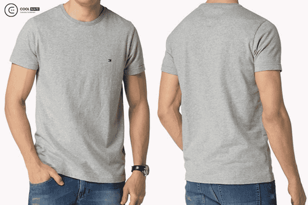 Áo thun không cổ giúp tạo vẻ ngoài nam tính và che khuyết điểm