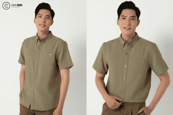 Áo sơ mi đơn sắc giúp tạo vẻ ngoài lịch lãm