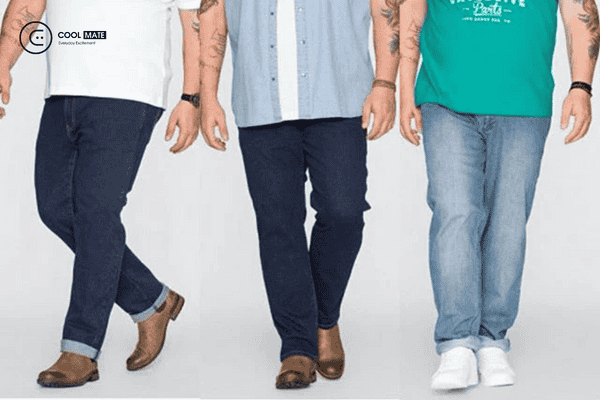 Quần ống suông hoặc rộng giúp che khuyết điểm