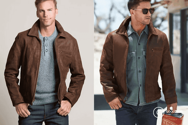 Sản phẩm áo khoác được làm từ da Nubuck