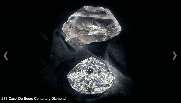De Beers Centenary Diamond - chủ nhân hiện tại chưa được tiết lộ