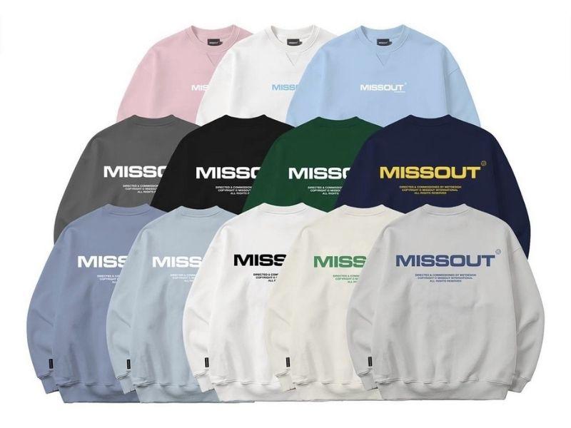 Áo sweater local brand MISSOUT