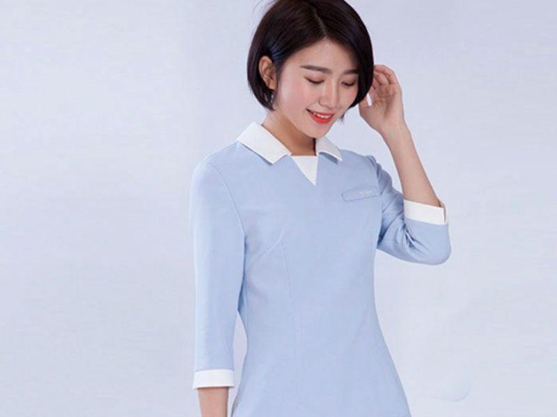 mẫu đồng phục lễ tân nha khoa đẹp