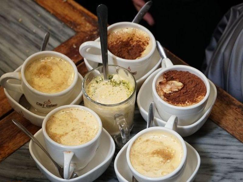 Cà phê trứng tại Cafe Giảng