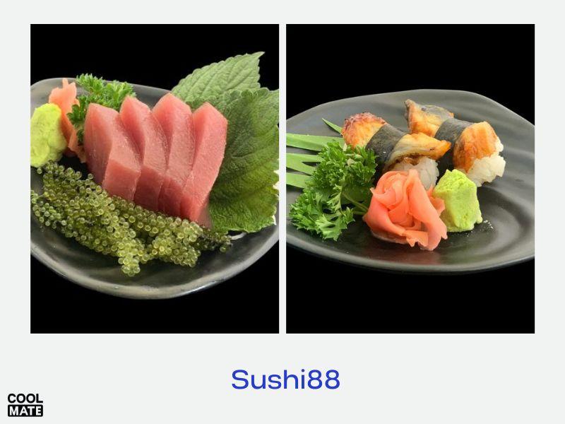 Những phần sushi tươi ngon, hấp dẫn tại Sushi88