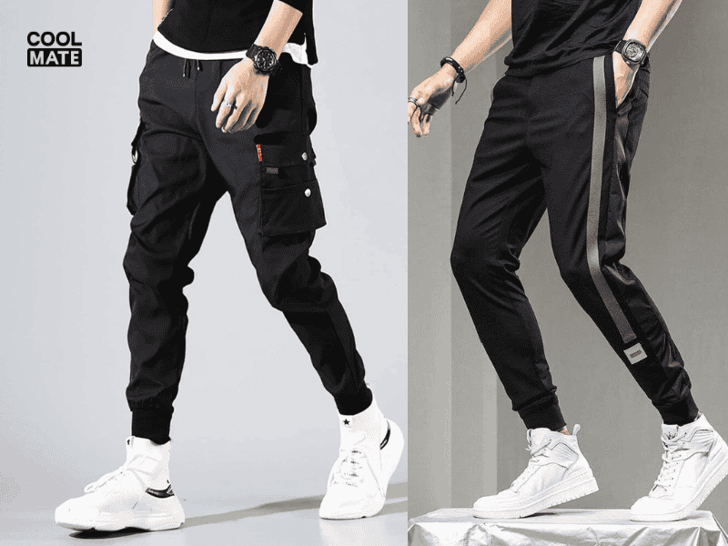 Nam chân vòng kiềng mặc quần Jogger